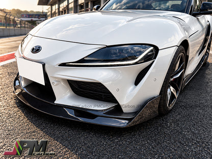 [JPMCarbon] AG Style Carbon Fiber Front Add-on Lip Fits For 2019-2026 Toyota GR Supra A90 A91 Only