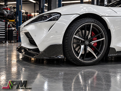 [JPMCarbon] AG Style Carbon Fiber Front Add-on Lip Fits For 2019-2026 Toyota GR Supra A90 A91 Only