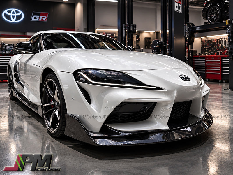 [JPMCarbon] AG Style Carbon Fiber Front Add-on Lip Fits For 2019-2026 Toyota GR Supra A90 A91 Only