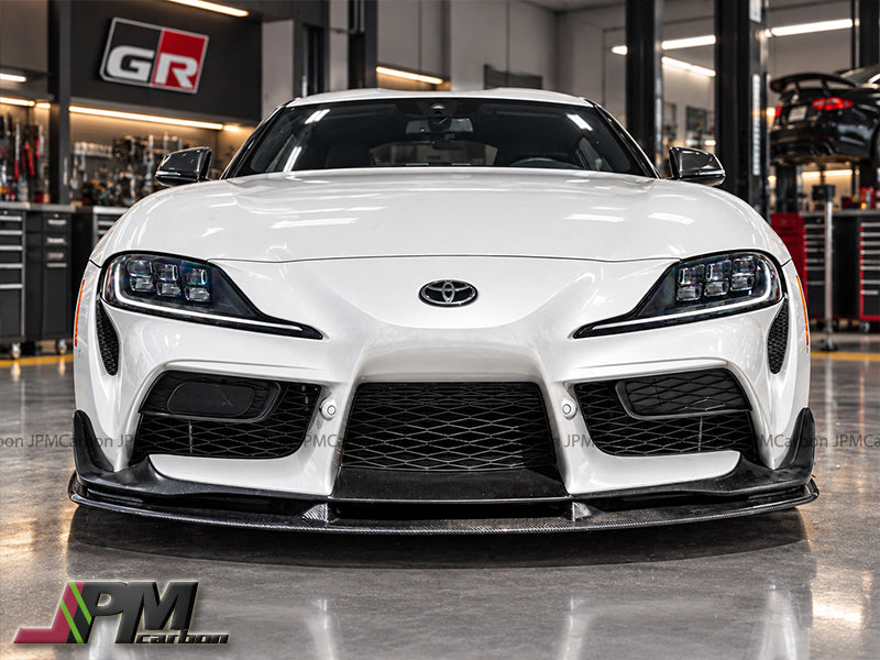 [JPMCarbon] AT Style Carbon Fiber Front Add-on Lip Fits For 2019-2026 Toyota GR Supra A90 A91 Only