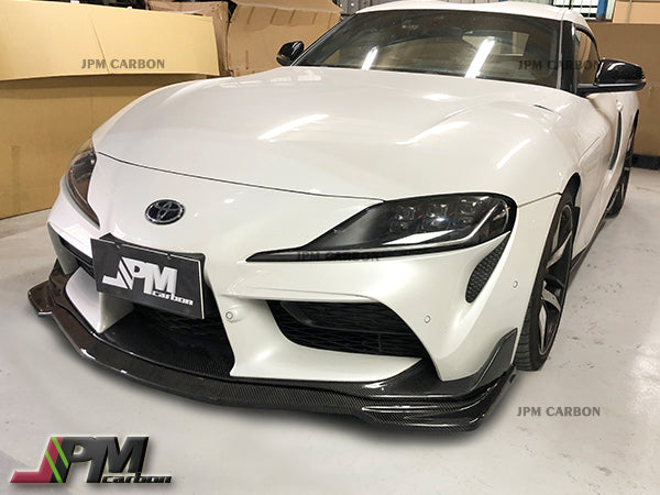 MX Style Carbon Fiber Front Lip Fits For 2019-2023 Toyota GR Supra A90 A91 Only