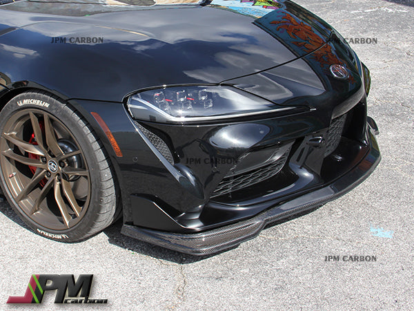 MX Style Carbon Fiber Front Lip Fits For 2019-2023 Toyota GR Supra A90 A91 Only