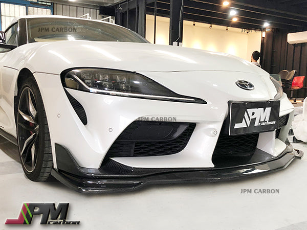 MX Style Carbon Fiber Front Lip Fits For 2019-2023 Toyota GR Supra A90 A91 Only