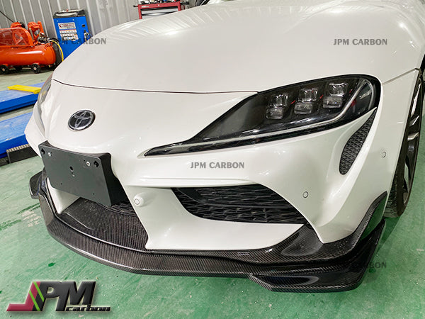 MX Style Carbon Fiber Front Lip Fits For 2019-2023 Toyota GR Supra A90 A91 Only