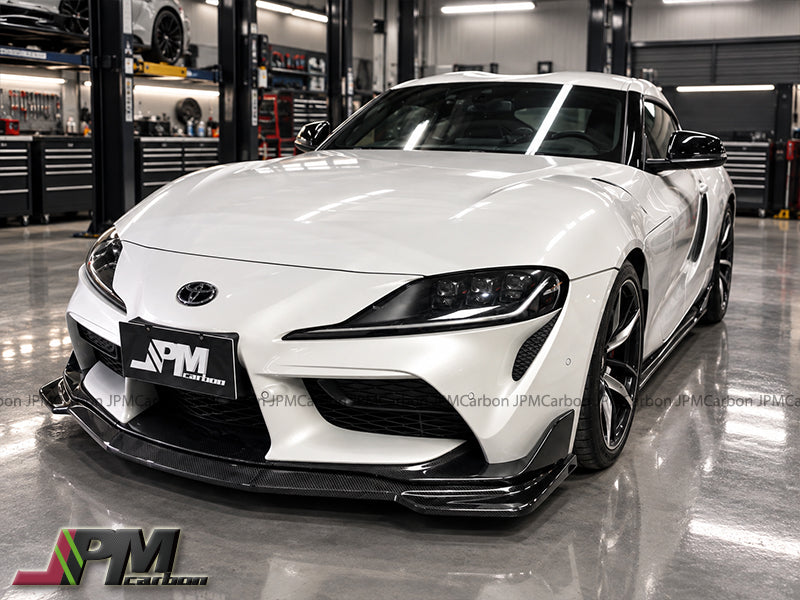 [JPMCarbon] MX Style Carbon Fiber Front Lip Fits For 2019-2026 Toyota GR Supra A90 A91 Only