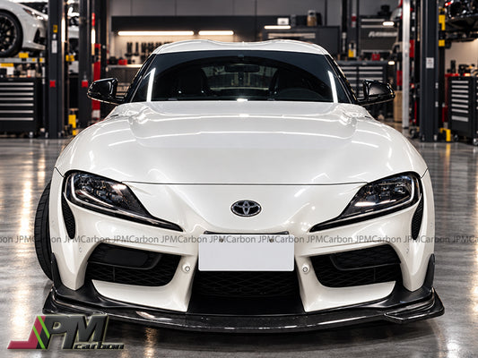 [JPMCarbon] MX1 Style Carbon Fiber Front Lip + Side Skirts + Rear Splitter Fits For 2019-2026 Toyota GR Supra A90 A91 Only