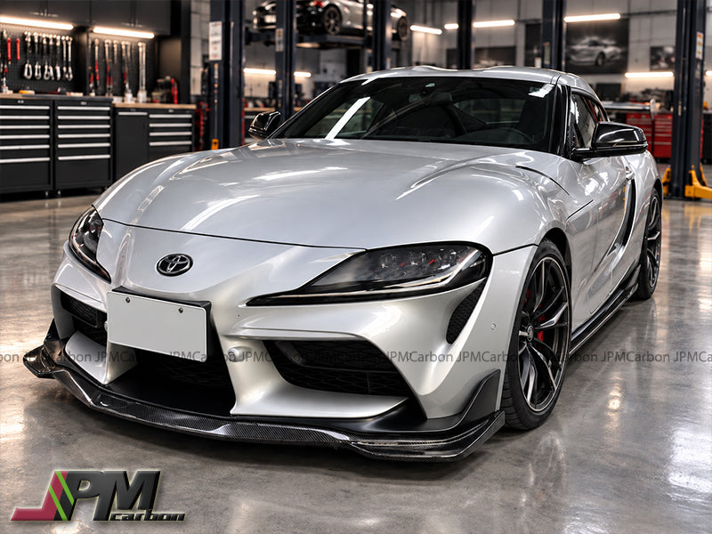[JPMCarbon] MX Style Carbon Fiber Front Lip Fits For 2019-2026 Toyota GR Supra A90 A91 Only