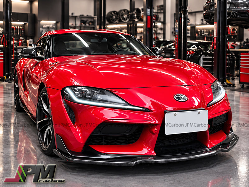 [JPMCarbon] MX2 Style Carbon Fiber Front Add-on Lip Fits For 2019-2026 Toyota GR Supra A90 A91
