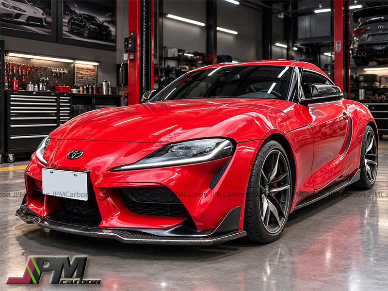[JPMCarbon] MX2 Style Carbon Fiber Front Add-on Lip Fits For 2019-2026 Toyota GR Supra A90 A91