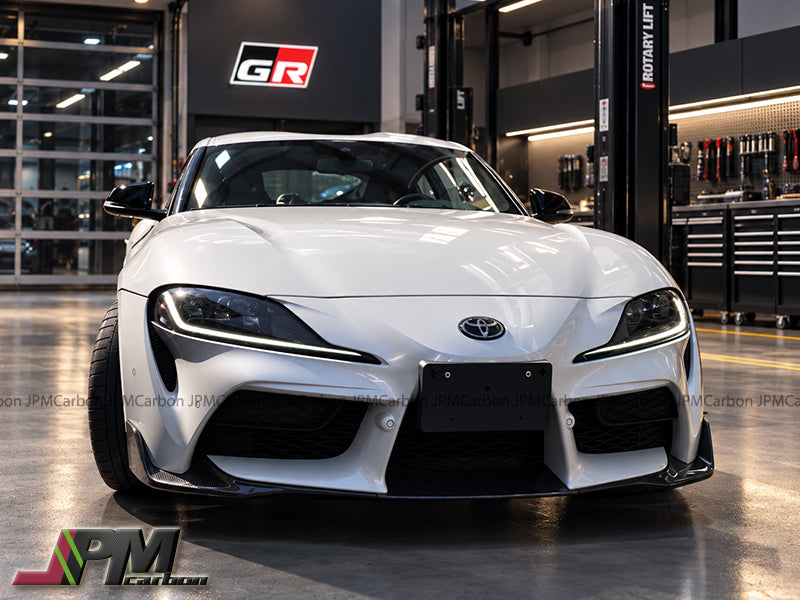 [JPMCarbon] OEM Style Carbon Fiber Front Lip Fits For 2019-2026 Toyota GR Supra A90 A91 Only