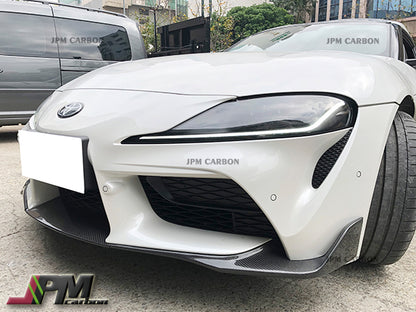 [JPMCarbon] OEM Style Carbon Fiber Front Lip + Side Skirts tims Fits For 2019-2026 Toyota GR Supra A90 A91 Only