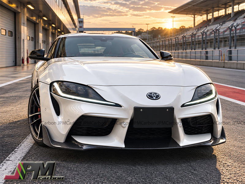 [JPMCarbon] OEM Style Carbon Fiber Front Lip Fits For 2019-2026 Toyota GR Supra A90 A91 Only