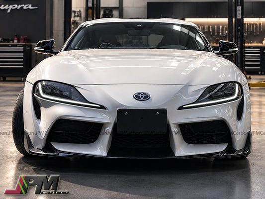 [JPMCarbon] OEM Style Carbon Fiber Front Lip + Side Skirts tims Fits For 2019-2026 Toyota GR Supra A90 A91 Only