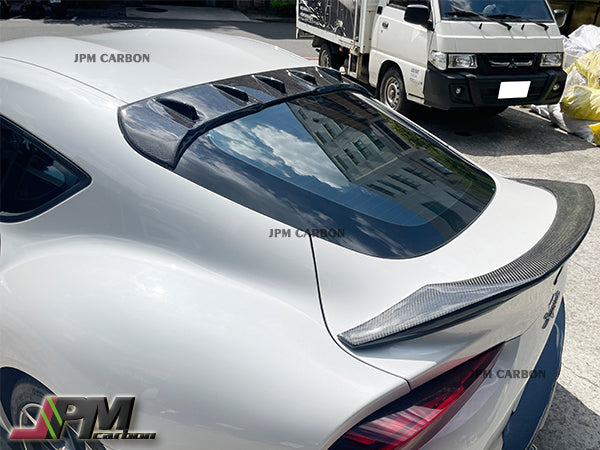 MX Style Carbon Fiber Roof Spoiler Fits For 2019-2023 Toyota GR Supra A90 A91 Only