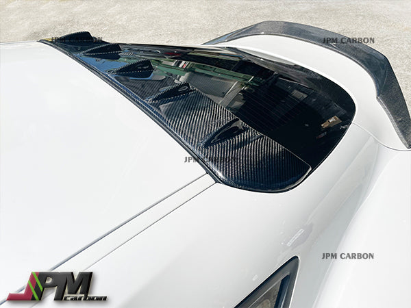 MX Style Carbon Fiber Roof Spoiler Fits For 2019-2023 Toyota GR Supra A90 A91 Only