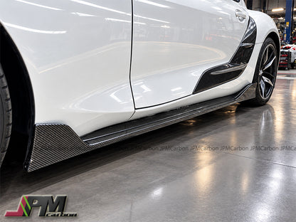 [JPMCarbon] AG Style Carbon Fiber Side Skirt Expansion Lips for FOR 2019-2026 Toyota GR Supra A90 A91