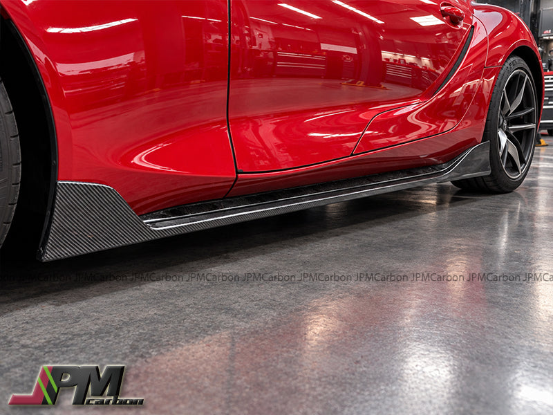 [JPMCarbon] AG Style Carbon Fiber Side Skirt Expansion Lips for FOR 2019-2026 Toyota GR Supra A90 A91