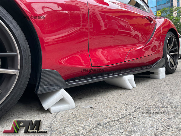 [JPMCarbon] AG Style Carbon Fiber Front Lip + Side Skirts + Rear Splitter Fits For 2019-2026 Toyota GR Supra A90 A91 Only