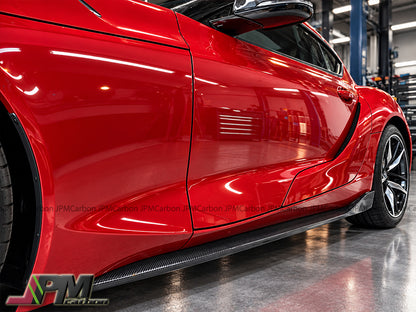 [JPMCarbon] OEM Style Carbon Fiber Side Skirt Replacement Lips Fits For 2019-2026 Toyota GR Supra A90 A91