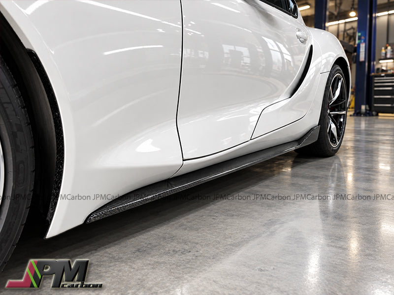 [JPMCarbon] OEM Style Carbon Fiber Side Skirt Replacement Lips Fits For 2019-2026 Toyota GR Supra A90 A91