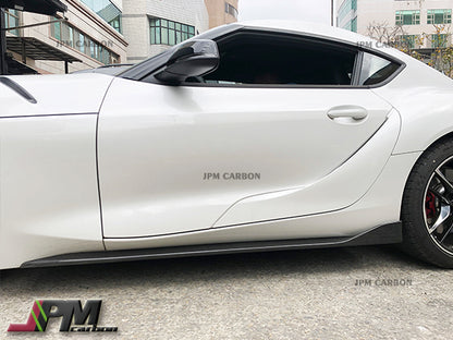[JPMCarbon] OEM Style Carbon Fiber Front Lip + Side Skirts tims Fits For 2019-2026 Toyota GR Supra A90 A91 Only