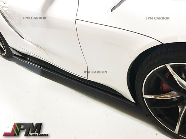 [JPMCarbon] AT Style Carbon Fiber Front Lip + R2 Style Side Skirts Lip Fits For 2019-2026 Toyota GR Supra A90 A91 Only