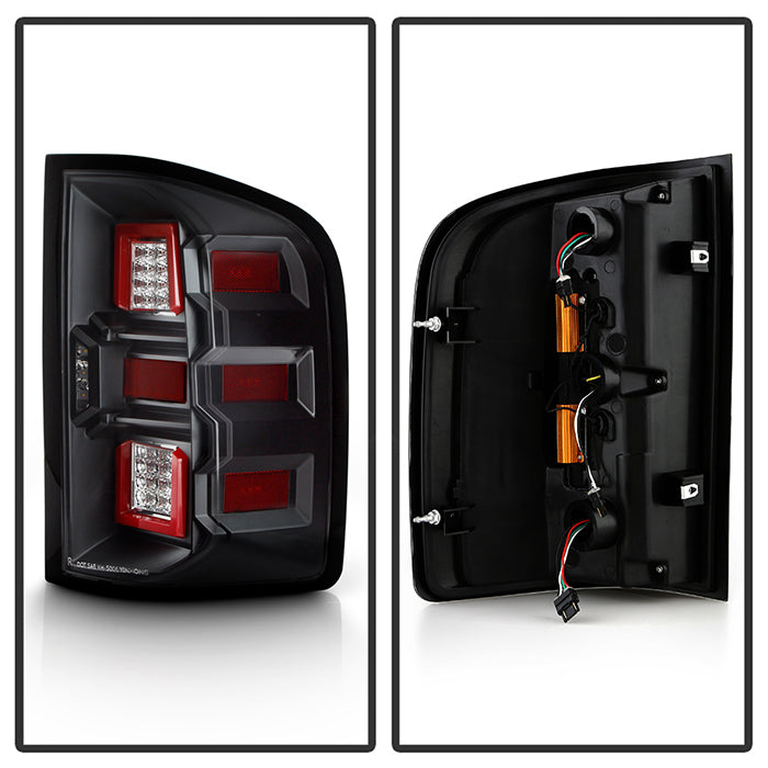SPYDER xTune 07-13 Chevrolet Silverado 1500/3500 Full LED Tail Lights - Black (ALT-CH-CSIL07-FLED-BK) 9951480