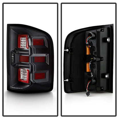 SPYDER xTune 07-13 Chevrolet Silverado 1500/3500 Full LED Tail Lights - Black (ALT-CH-CSIL07-FLED-BK) 9951480