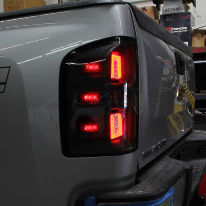 SPYDER xTune 07-13 Chevrolet Silverado 1500/3500 Full LED Tail Lights - Black (ALT-CH-CSIL07-FLED-BK) 9951480