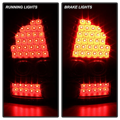 SPYDER Xtune Chrysler 300C 05-07 LED Tail Lights Black Smoke ALT-JH-C305-LED-BSM 9027529