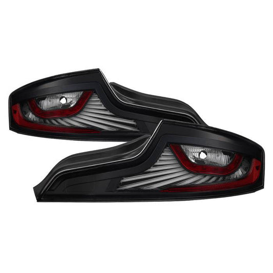 SPYDER xTune 03-05 Infiniti G35 Coupe LED Light Tube Style Tail Lights - Black (ALT-JH-IG3503-LEDLB-BK) 9037696