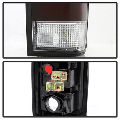 SPYDER 86-97 Nissan Hardbody Pickup OEM Tail Lights - Red Smoke 9047138