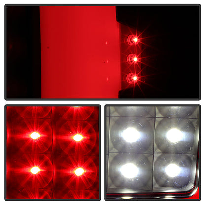 SPYDER xTune 00-06 Chevrolet Suburban C Shape Style LED Tail Lights - Black Smoke (ALT-ON-CD00-LBLED-BSM) 9050725