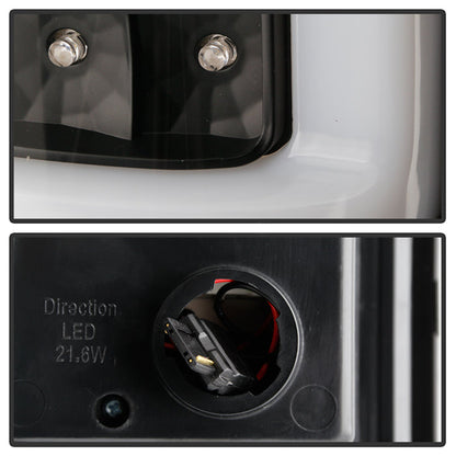SPYDER xTune 03-07 Chevrolet Silverado 1500/2500 Version 3 LED Tail Lights - Black (ALT-ON-CS03V3-LBLED-BK) 9048708
