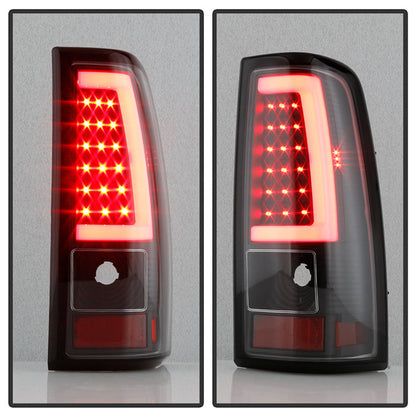 SPYDER xTune 03-07 Chevrolet Silverado 1500/2500 Version 3 LED Tail Lights - Black (ALT-ON-CS03V3-LBLED-BK) 9048708