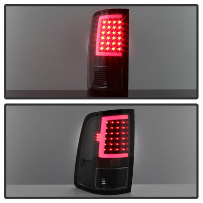 SPYDER xTune 09-18 Dodge Ram 1500 LED Tail Lights - Black Smoke (ALT-ON-DR09-LBLED-BSM) 9038488