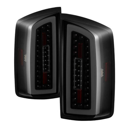 SPYDER xTune 07-08 Dodge Ram 1500 Light Bar LED Tail Lights - Blk Smoke ALT-ON-DRAM06-LBLED-BSM 9044007