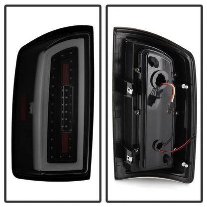 SPYDER xTune 07-08 Dodge Ram 1500 Light Bar LED Tail Lights - Blk Smoke ALT-ON-DRAM06-LBLED-BSM 9044007