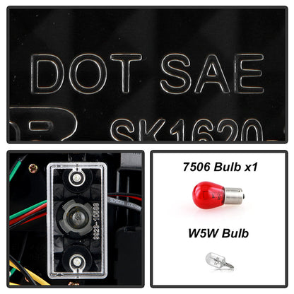 Spyder BMW E46 3-Series 02-05 4Dr Light Bar Style LED Tail Lights Black ALT-YD-BE4602-4D-LBLED-BK 5015938