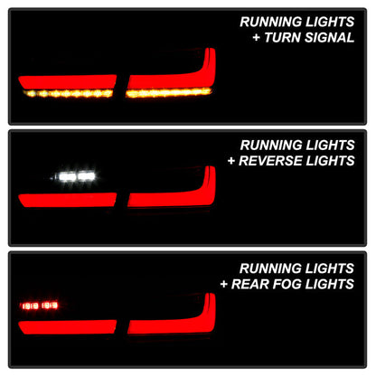 Spyder BMW 3 Series F30 2012-2018 Full LED Tail Lights (ALT-YD-BMWF3012-SEQ-BK) -  Black 5088307