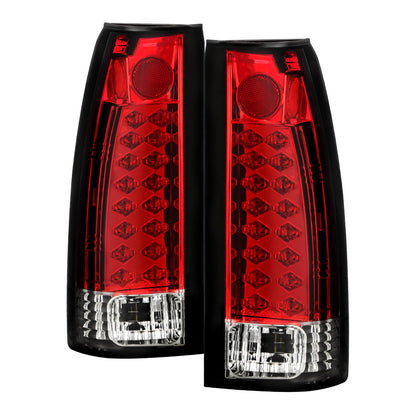 Spyder Chevy C/K Series 1500 88-98/Blazer 92-94 LED Tail Lights Red Clear ALT-YD-CCK88-LED-RC 5001375