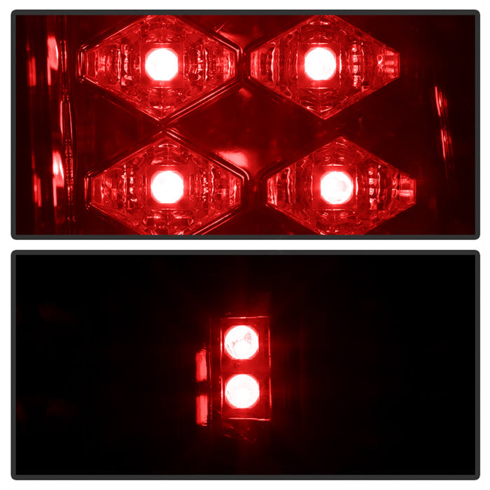 Spyder Chevy C/K Series 1500 88-98/Blazer 92-94 LED Tail Lights Red Clear ALT-YD-CCK88-LED-RC 5001375