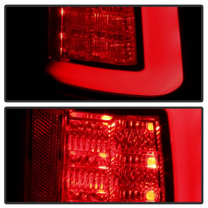 Spyder 09-16 Dodge Ram 1500 Light Bar LED Tail Lights - Black Smoke ALT-YD-DRAM09V2-LED-BSM 5084033