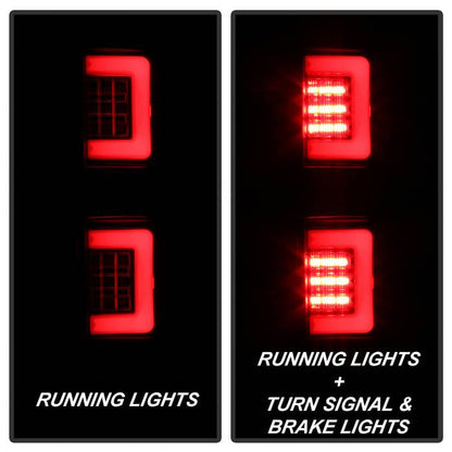 Spyder 09-14 Ford F150 V2 Light Bar LED Tail Lights - Black (ALT-YD-FF15009V2-LBLED-BK) 5084200