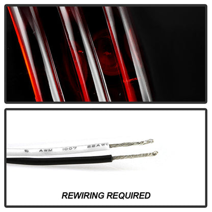 Spyder Nissan 350Z 03-05 LED Tail Lights Black ALT-YD-N350Z02-LED-BK 5006714