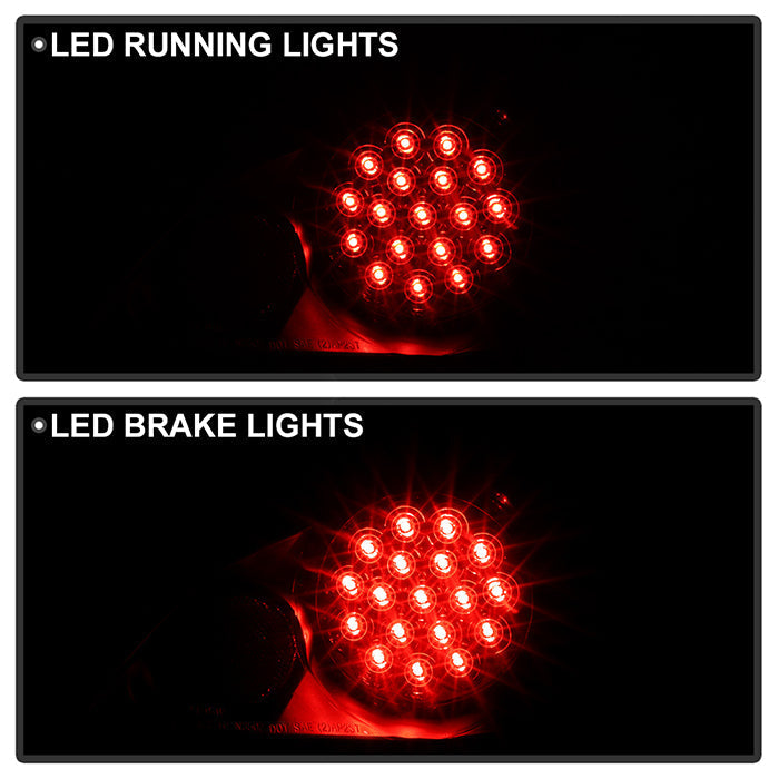 Spyder Nissan 350Z 03-05 LED Tail Lights Black ALT-YD-N350Z02-LED-BK 5006714