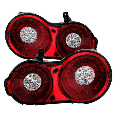 Spyder 09-15 Nissan GTR LED Tail Lights Red Clear ALT-YD-NGTR09-LED-RC 5082008