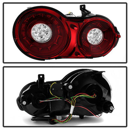 Spyder 09-15 Nissan GTR LED Tail Lights Red Clear ALT-YD-NGTR09-LED-RC 5082008