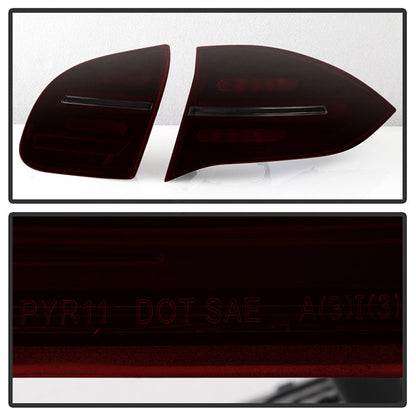 Spyder Porsche Cayenne 958 11-14 LED Tail Lights - Sequential Signal - Red Smoke 5086907