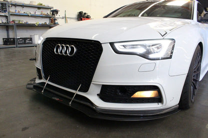 Audi S5 /RS5 2013-2017 (Stock Bumper)- Carbon Fiber Front Wind Splitter